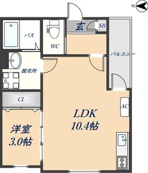 グレースパティオ鳥居町の物件間取画像